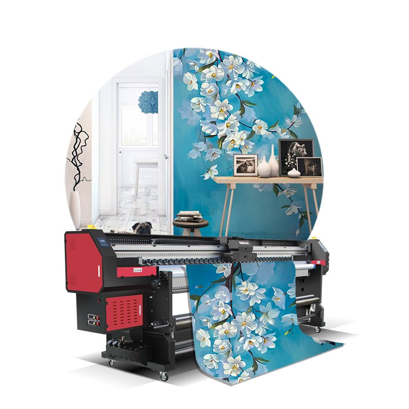 Inkjet Large Format Roll DX5 Printhead Decoration wallpaper inkjet printer on wall