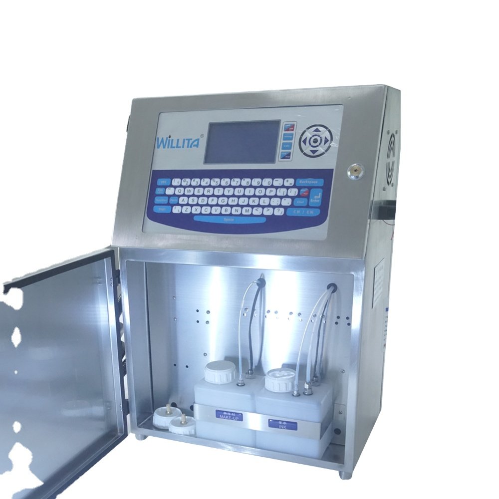 Batch Number CIJ Code Inkjet printer Continuous Industrial Printing Machine