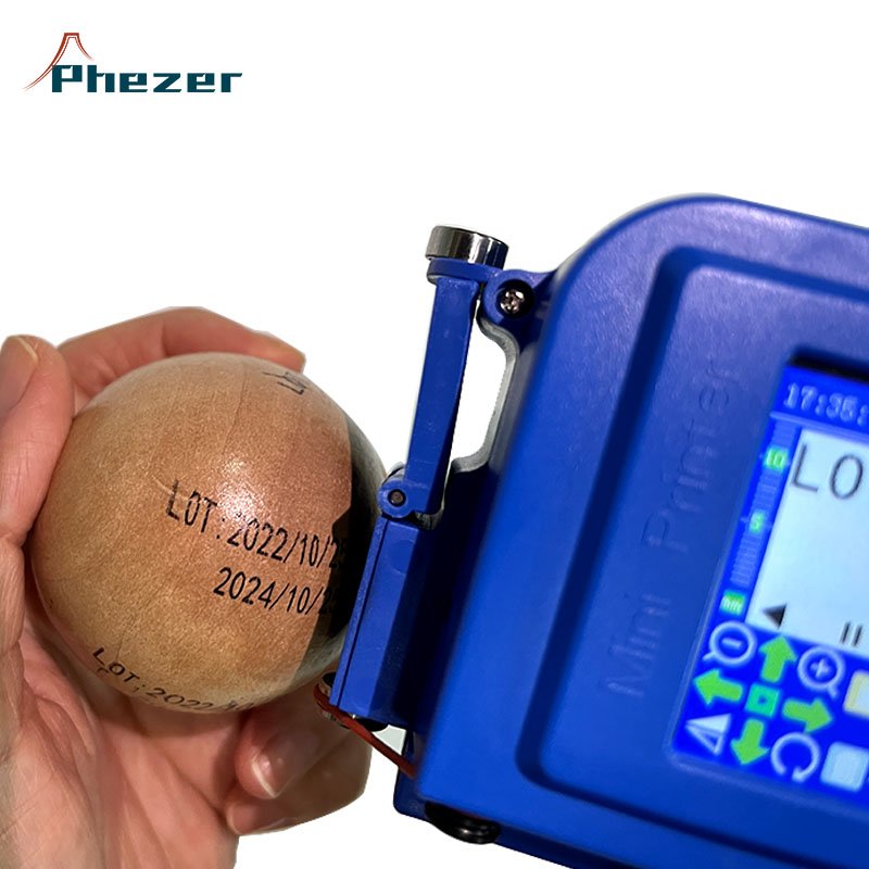 Phezer Mini Handheld Inkjet Printer PC11 for all materials with Touch Screen and Quick-Drying Ink Cartridge