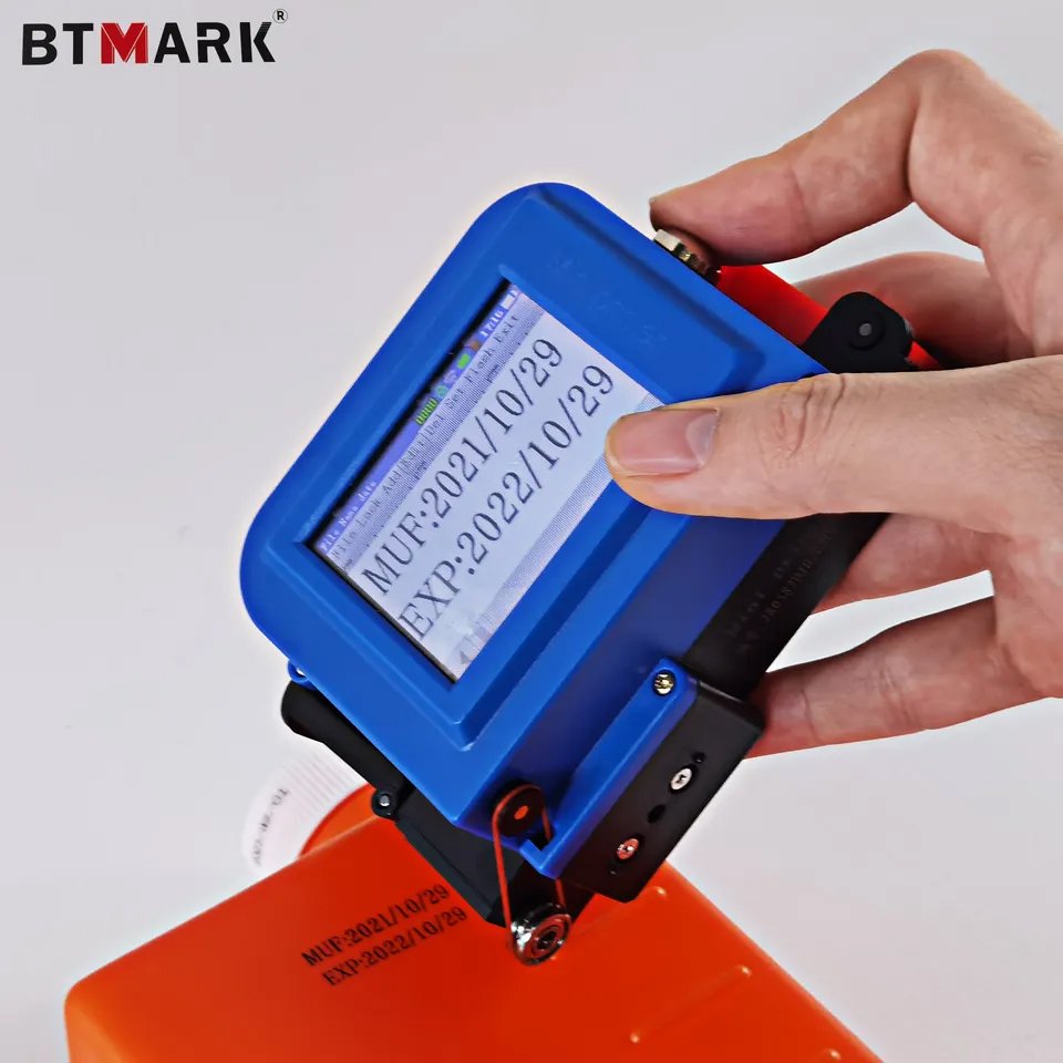 2023 BTMARK New Fashion Portable Mini Handled Inkjet Printer For Cardboard
