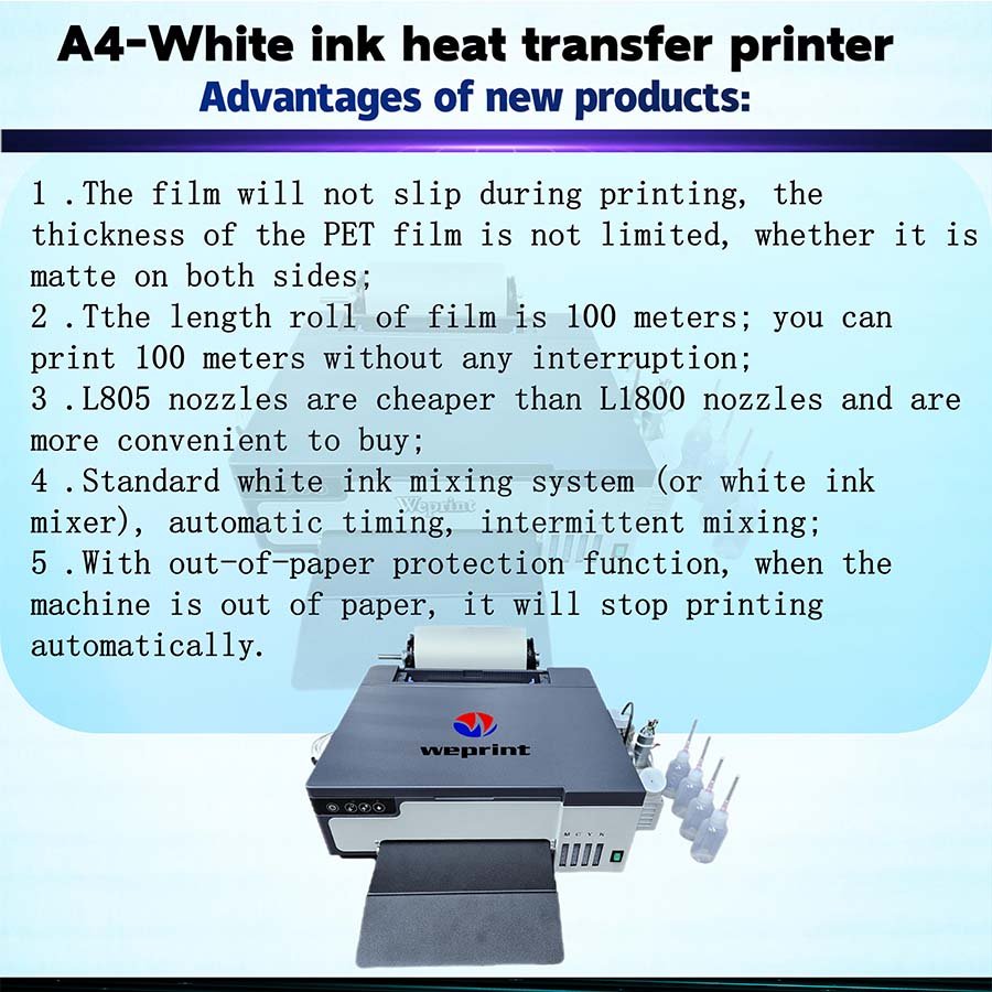XP600 DTF Printer A4 A3 heat transfer dtf film for t-shirt printer Garment Printing A4 XP600 DTF Printer