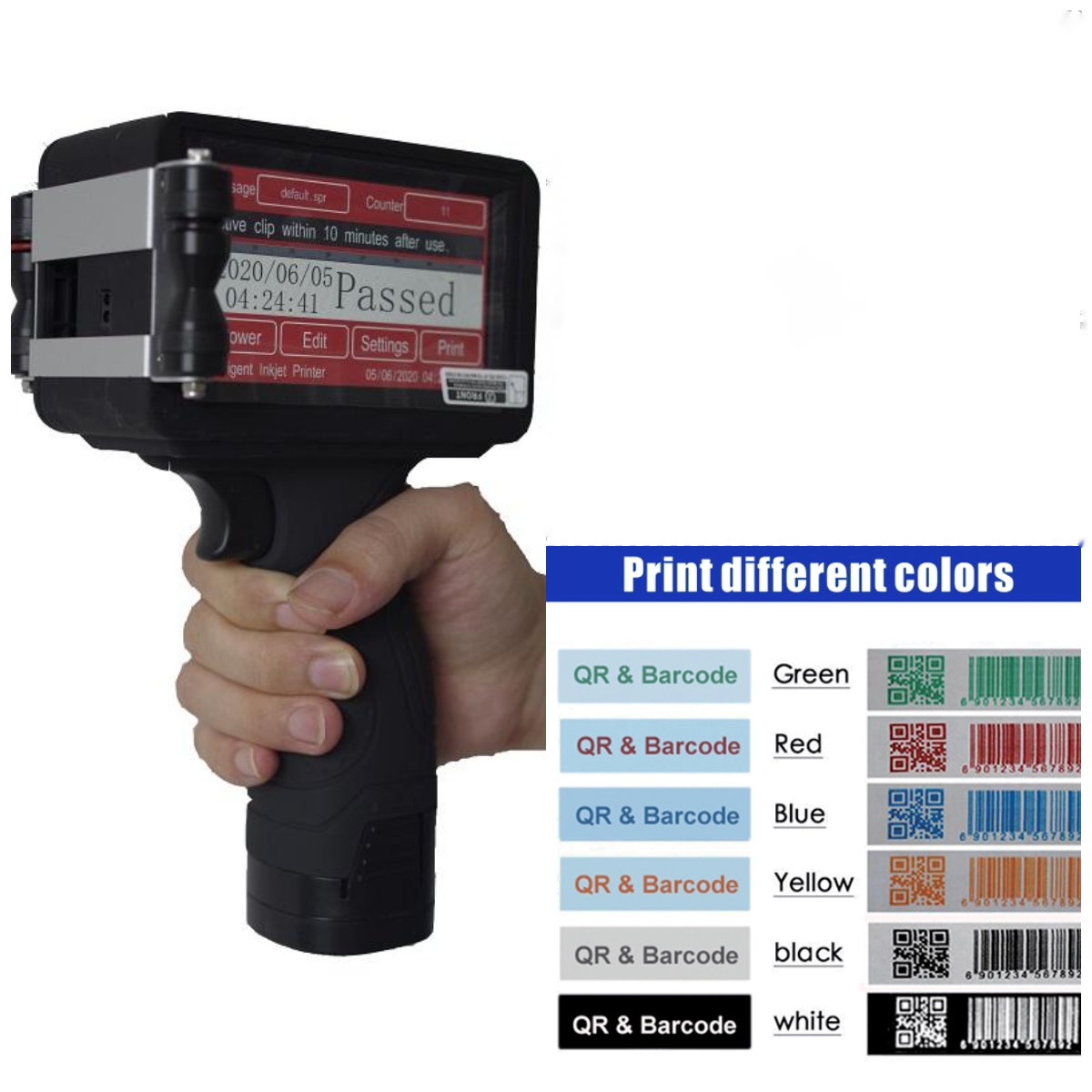 Mini hand jet thermal printer code date bottle handheld inkjet printer machine