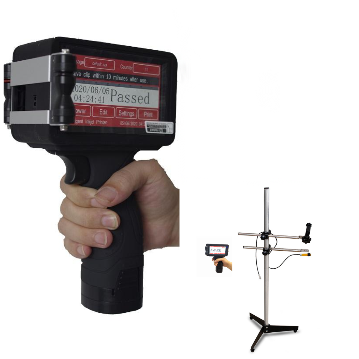 Mini hand jet thermal printer code date bottle handheld inkjet printer machine