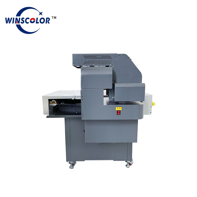 6090 with industrial print head flatbed digital UV printer