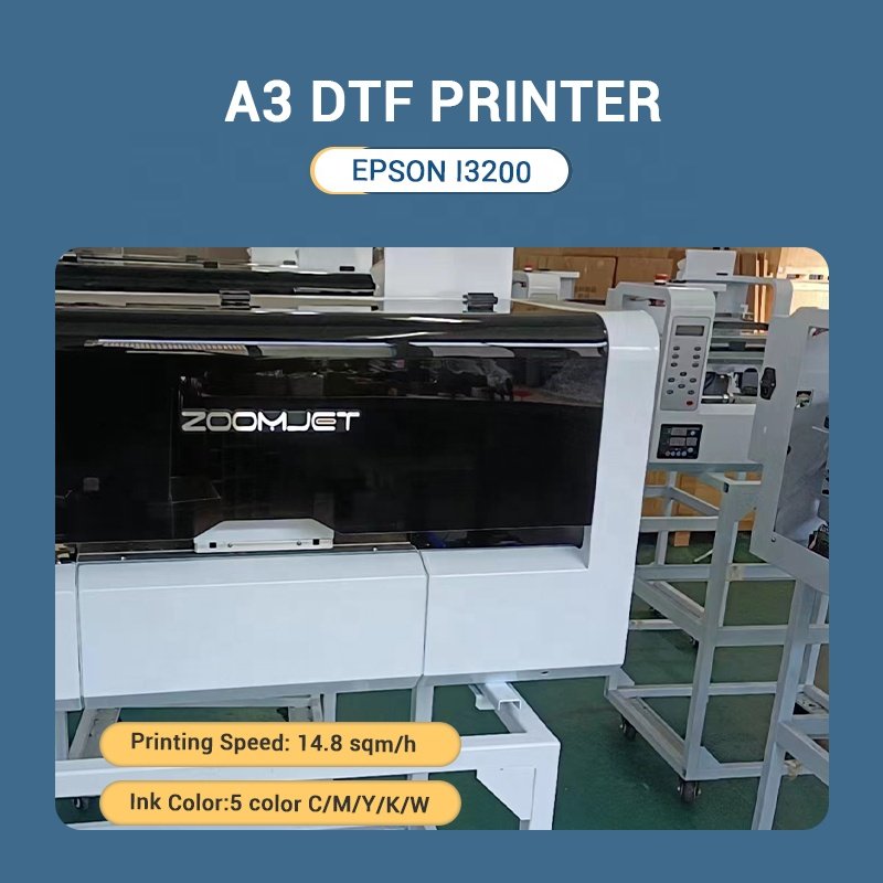 Zoomjet Low Price New A3 Dtf Inkjet Printer Direct To Film Printer With Xp600 Print Head