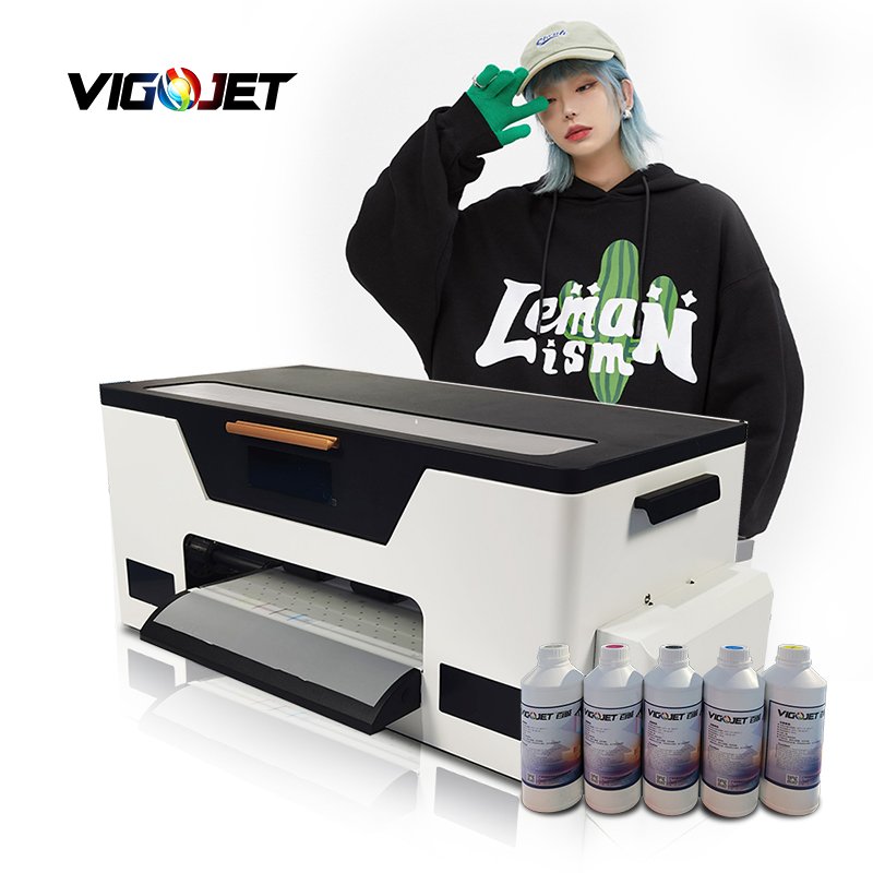 High speed dtf tshirt printer 30cm clothing dtf inkjet printer pet film industrial dtf printer a3