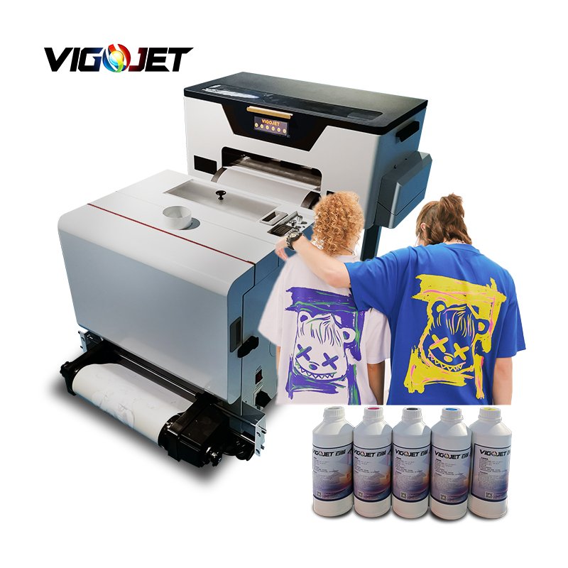 High speed dtf tshirt printer 30cm clothing dtf inkjet printer pet film industrial dtf printer a3