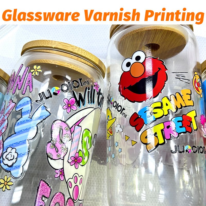 Jucolor Rotary Printer for Bottles Tumblers Thermos Cups Printing Machine 360 Degree Size G5 Head Inkjet Gas Cylinder Printer