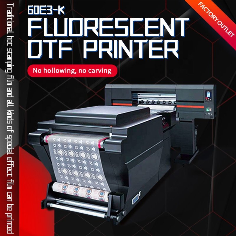 digital Impresor A3 Dtf Printer 60Cm 24H4 Ploter Iv Dtf Printer With Powder Shaker And Oven