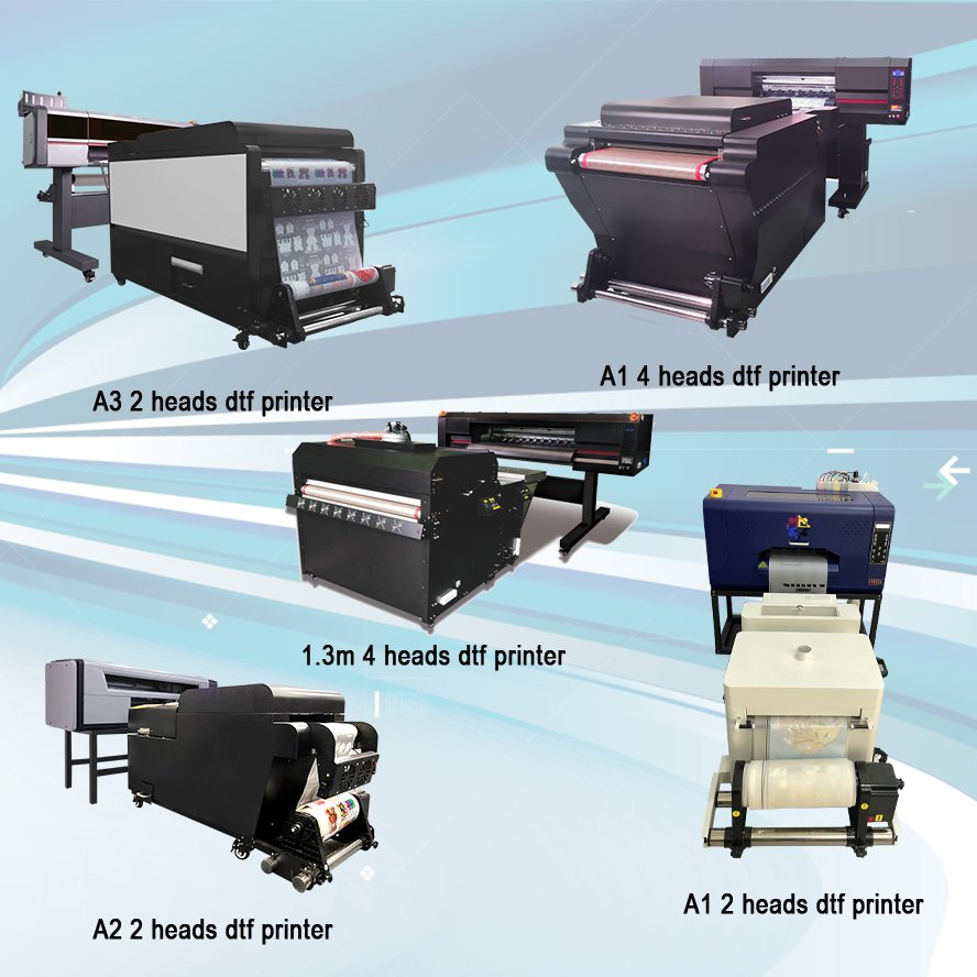 digital Impresor A3 Dtf Printer 60Cm 24H4 Ploter Iv Dtf Printer With Powder Shaker And Oven