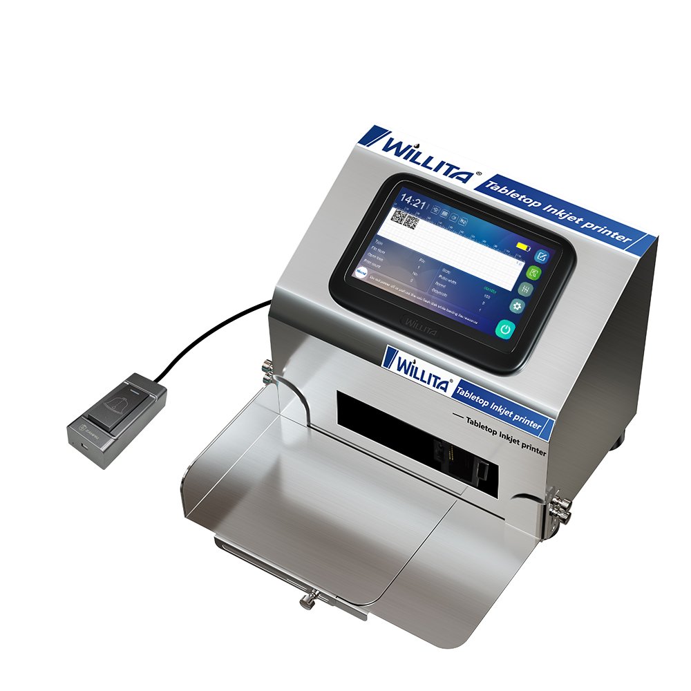 Tabletop Static Printer Plastic Packaging Inkjet Code Printing Machine