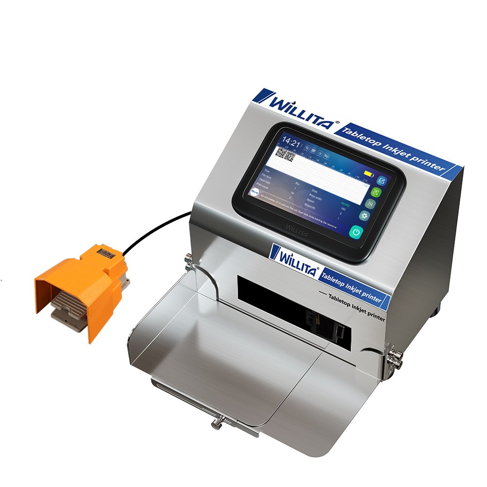 Tabletop Static Printer Plastic Packaging Inkjet Code Printing Machine