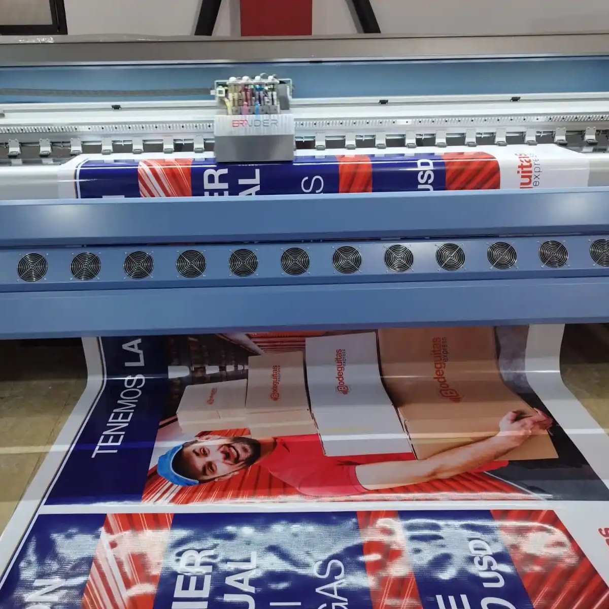 480sqm/h fast speed allwin brand 3.2m outdoor flex banner big billboard konica 1024i/30pl print head solvent printer