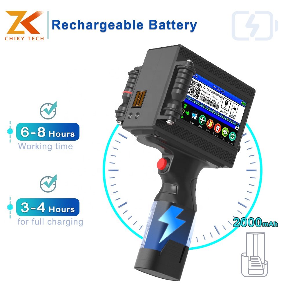 High Quality Food Label Shipping Label Thermal Portable Handheld Inkjet Printers