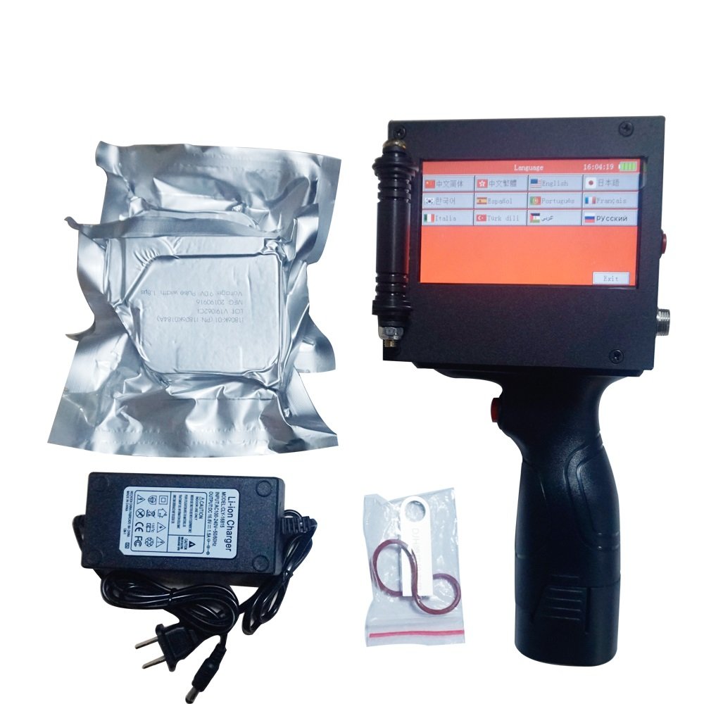 50.8mm expiry date logo number qr code batch coding for carton box bottle plastic bag handheld thermal inkjet printer