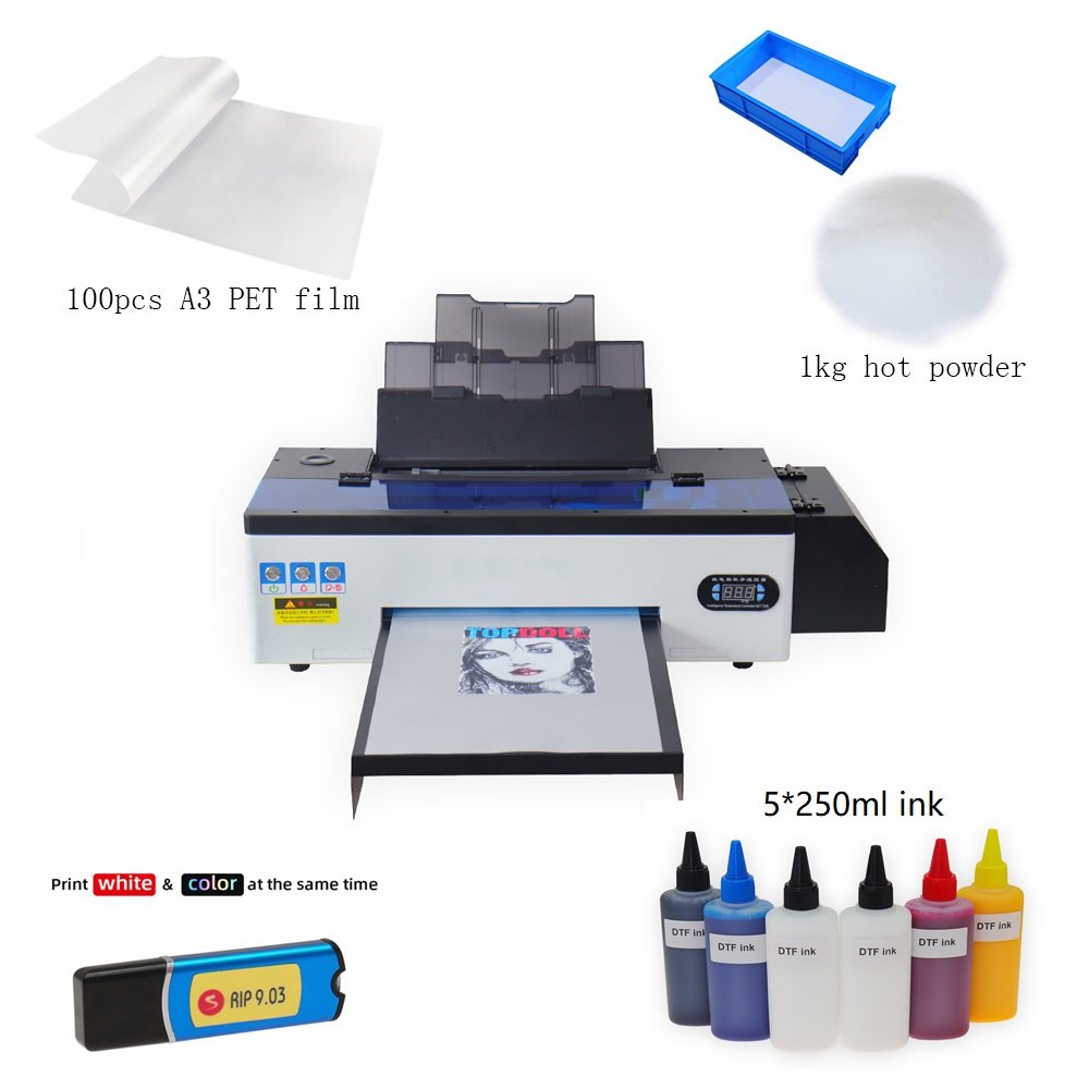 High Resolution DTF PET Film Printer DTF Printer Printing Machine Textile Printer Machine With R1390 L1800 DX5 Printheads