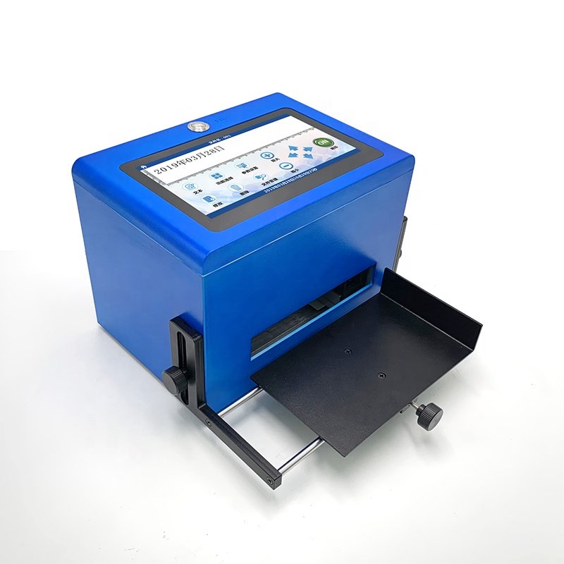 12.7mm factory price semi automatic plastic batch expiry date cosmetic tubes coding machine inkjet printer coding 1mm