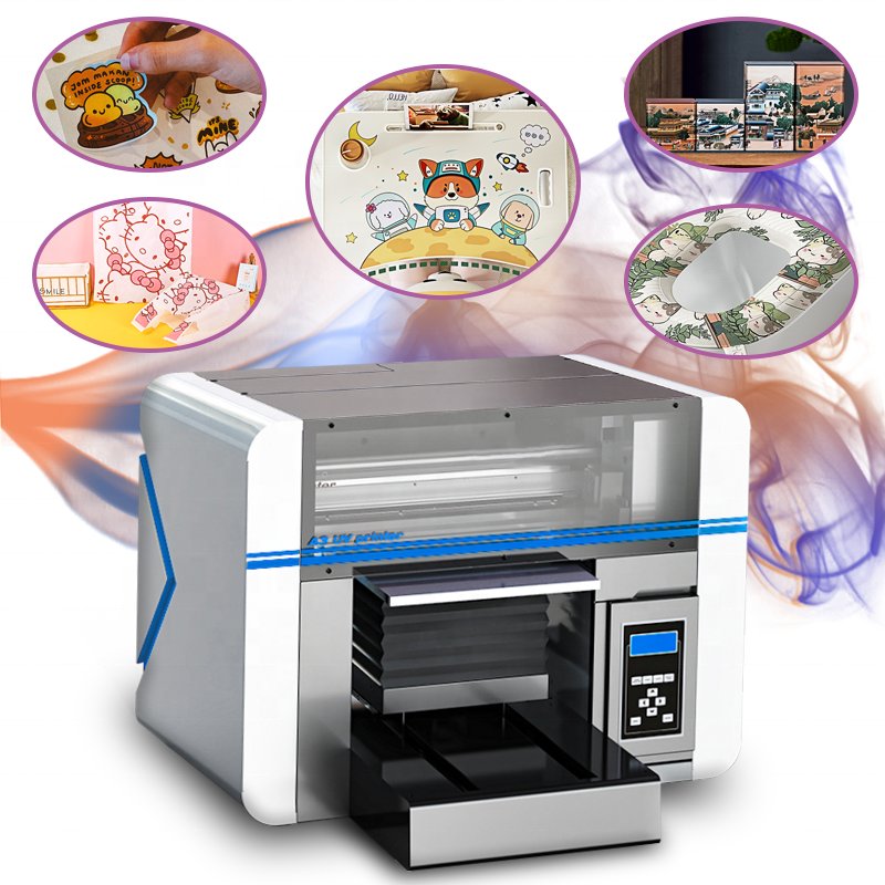 Small desktop A3UV printer, multifunctional UV DTF printer, cylindrical gift printing machine suitable for small businesses