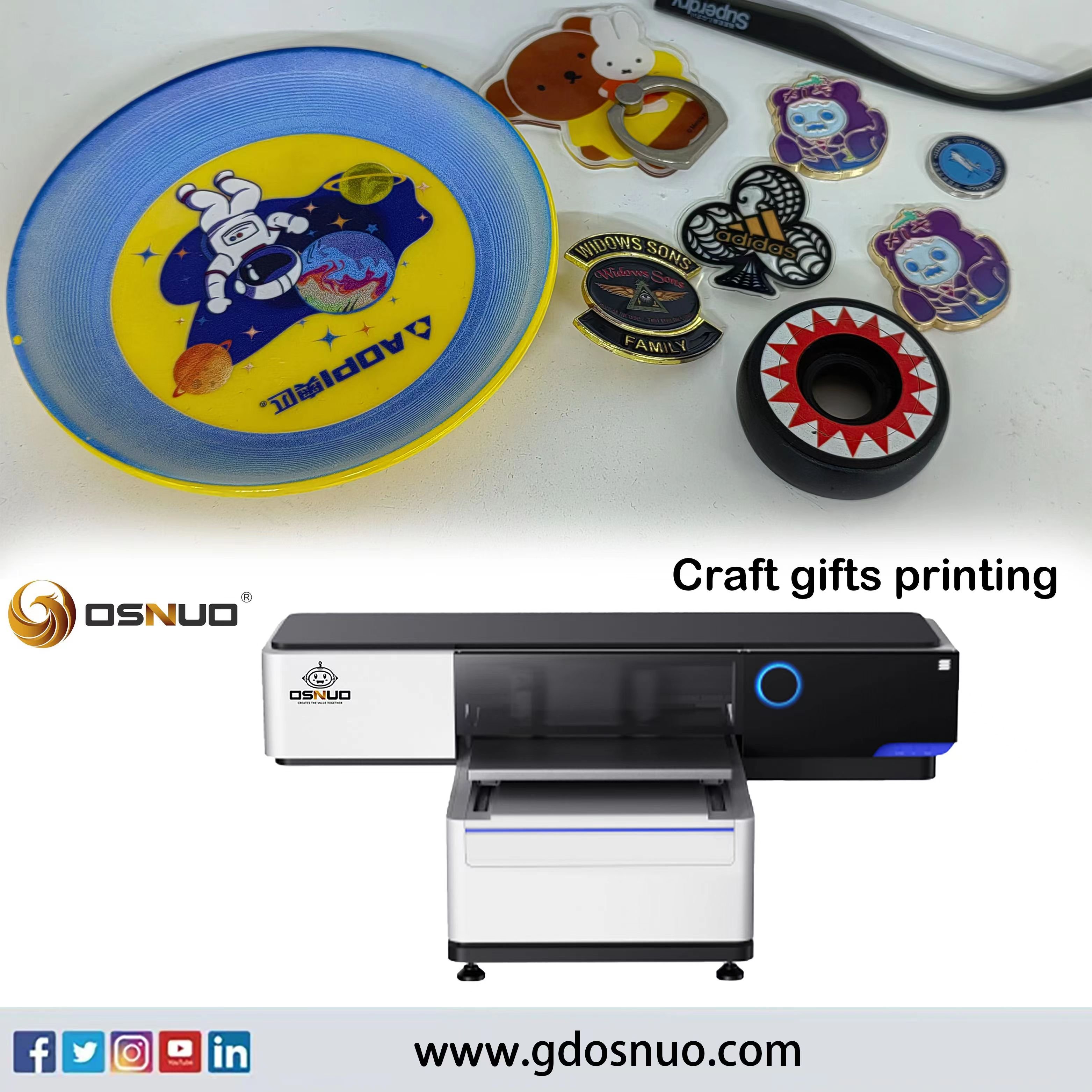 Machines For Small Business uv Printing Glass Wood 3C Product UV Printer 6090 Automatic I3200/I1600 printer