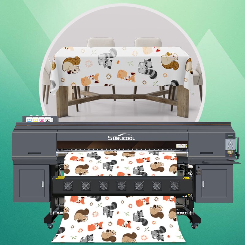 SUBLICOOL Large Format Sublimation Printer Machine Wide Dye Sublimation Printer Textile Fabric Transfer Inkjet Printer