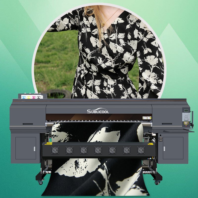 SUBLICOOL Large Format Sublimation Printer Machine Wide Dye Sublimation Printer Textile Fabric Transfer Inkjet Printer