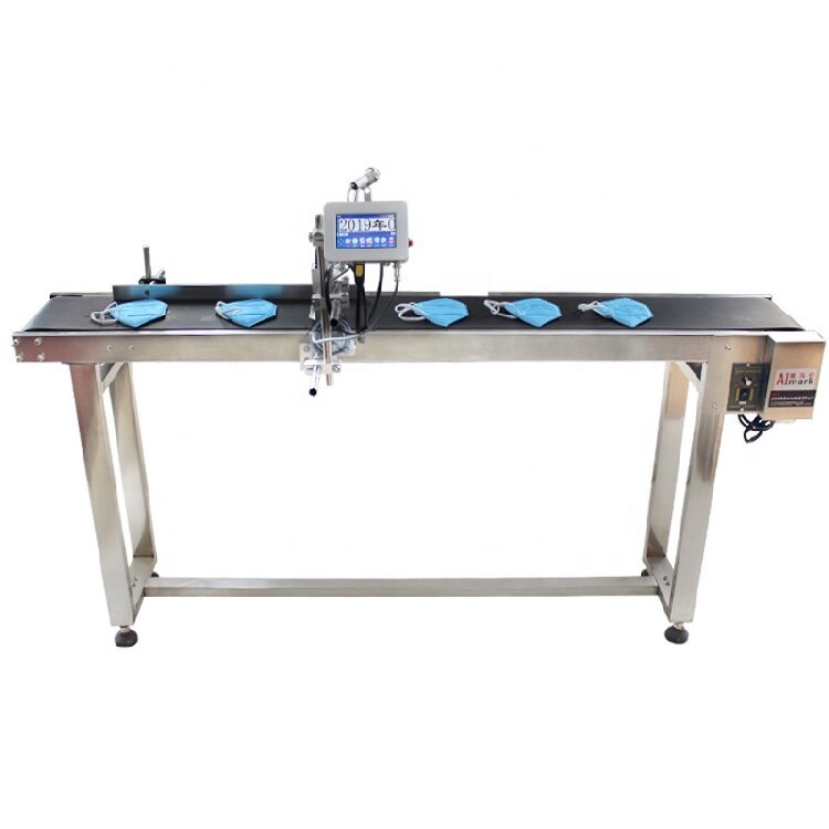 Portable Automatic Mask Carton bottle Bottom Plastic Plane Inkjet Printer Logo Printing Machine