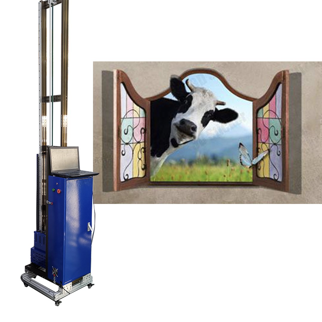 Direct To Wall Printer Mural Decor Mounted 3D Vertical Wall Pen Printer Inkjet Printer Wall Printing Machine