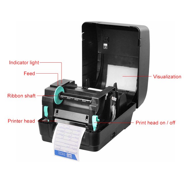 Ribbon Digital Inkjet Roll Bottle Label Printer Machine