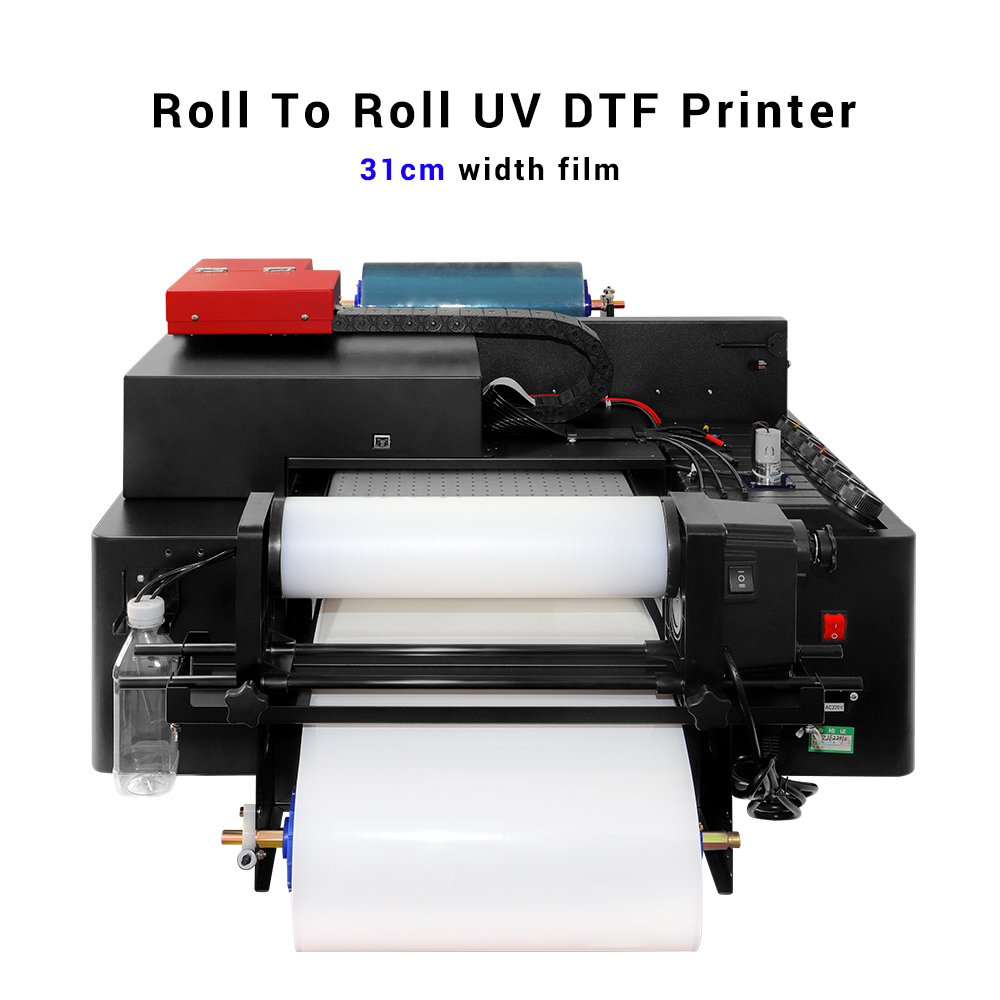 High Quality Wholesale UVDTF Printer With Laminator Label Printing Machine Uv Roll To Roll Printer