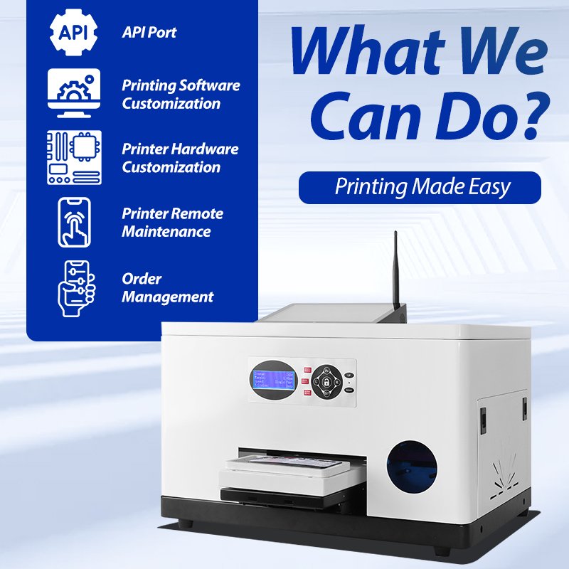 Inkit Phone Case Printer Support Wifi Connect H5 Mobile App AI Drawing For Small Business Printing Solutons