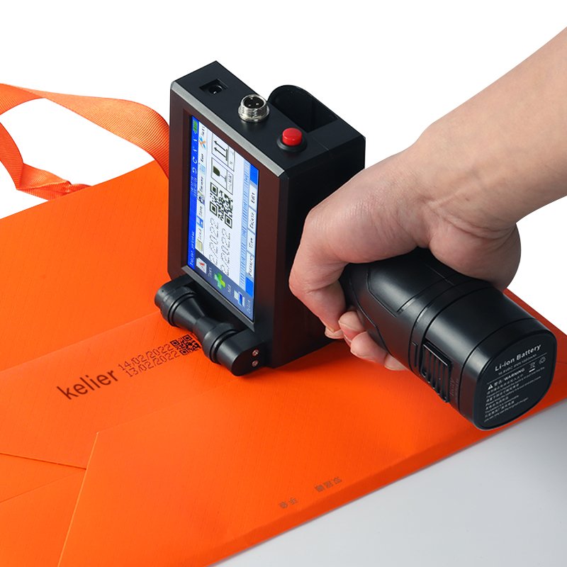 Kelier Expire Date coding machine Portable Handheld Bottle Number QR Bar Thermal Inkjet Printer