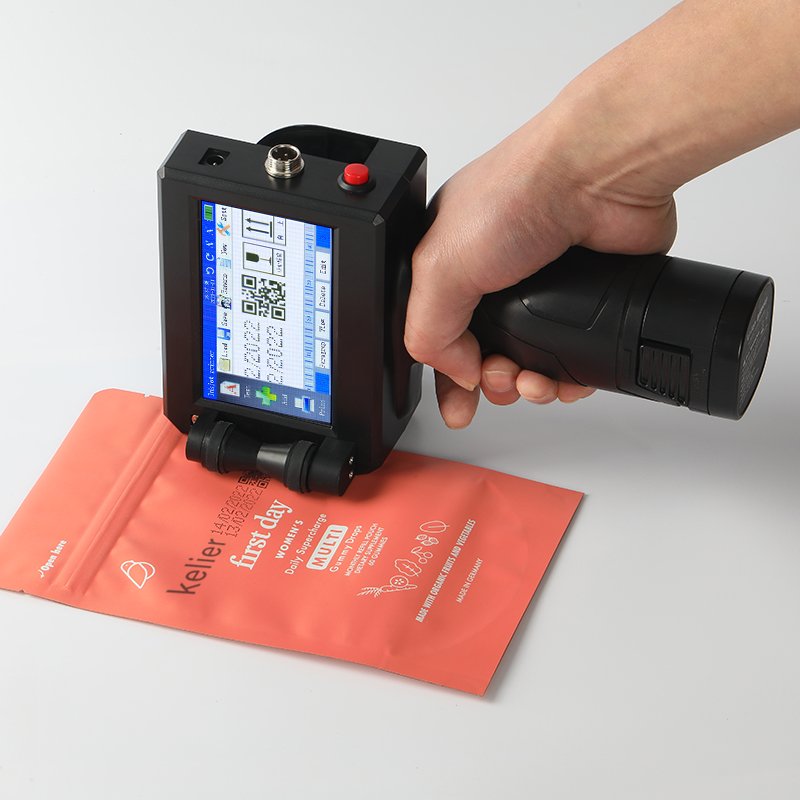 Kelier Expire Date coding machine Portable Handheld Bottle Number QR Bar Thermal Inkjet Printer