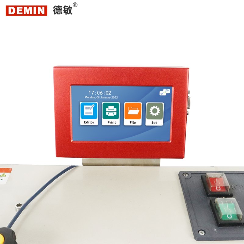 Demin Small Bag Sealing Machine Automatic Coding Machine of Label Inkjet Printer Serial Number Date High-speed Marking Machine