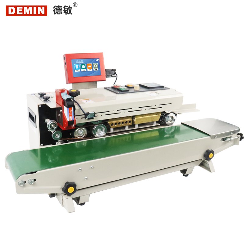 Demin Small Bag Sealing Machine Automatic Coding Machine of Label Inkjet Printer Serial Number Date High-speed Marking Machine