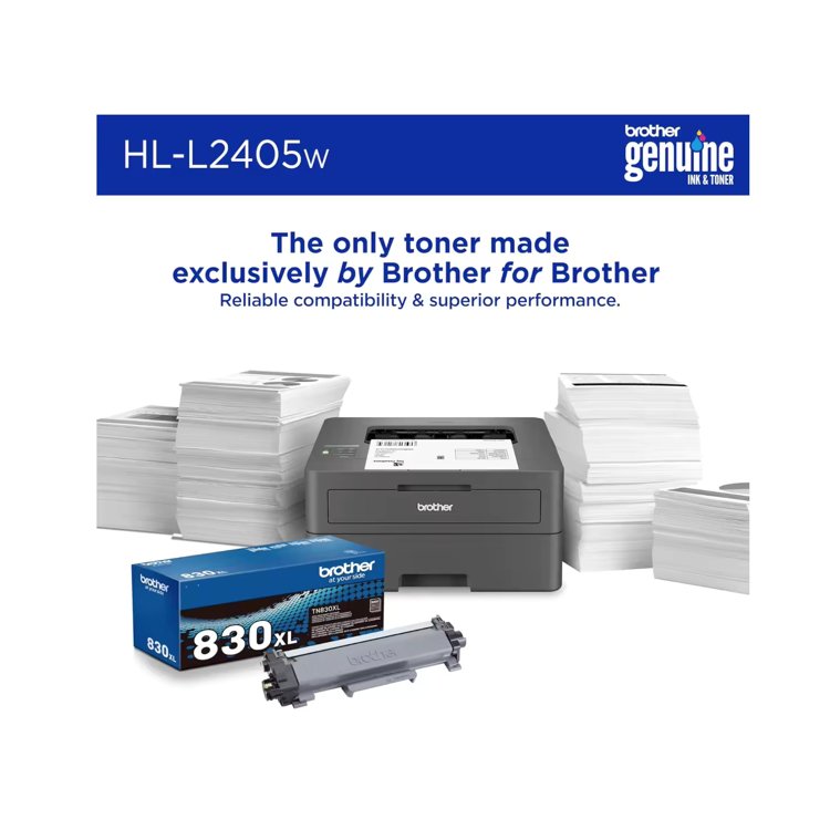 Great Cost Efficiency HL-L2405W Wireless Compact Monochrome Laser Printing Shop Printer With Mobile Printing