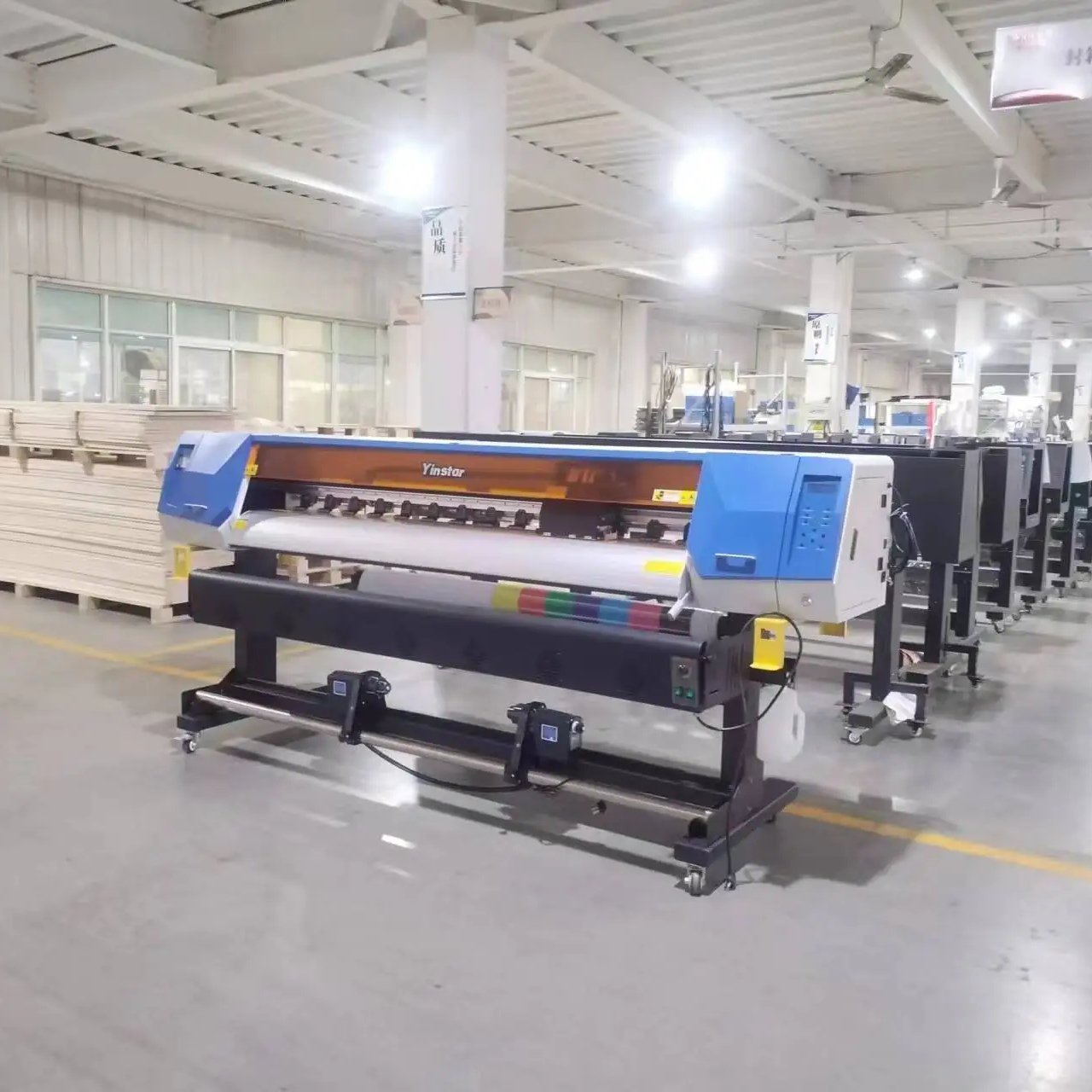 Yinstar 1.8m 1440dpi DX5/XP600 digital inkjet eco solvent wide format printer outdoor banner/tarpaulin/vinyl printer price