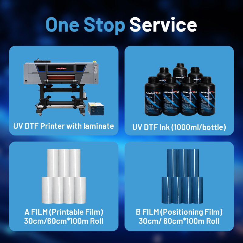 Latest i3200 uvdtf Printer digital Inkjet Printers Roll To Roll A3 Sticker Printing Machine For A/B Film Flatbed UV DTF Printer