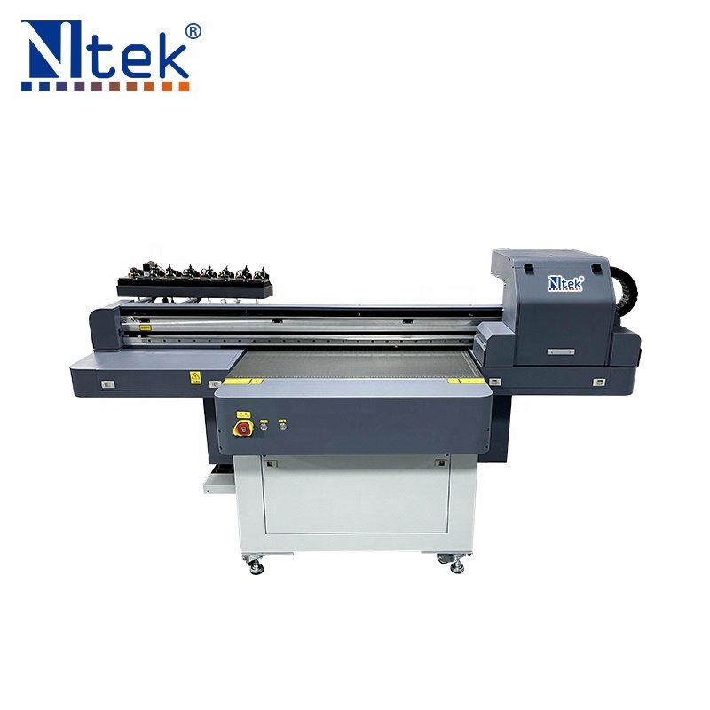 NTEK 900mm*600mm Small Digital UV Flatbed Inkjet Printer For Glass bottle PVC Phone Shell Ceramic cup Printing Machine