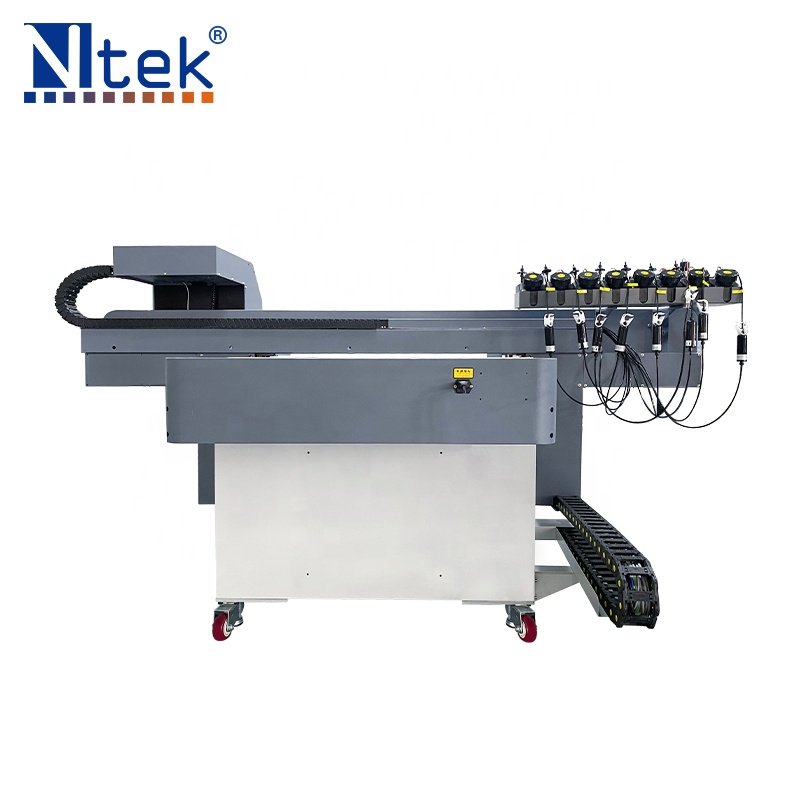 NTEK 900mm*600mm Small Digital UV Flatbed Inkjet Printer For Glass bottle PVC Phone Shell Ceramic cup Printing Machine