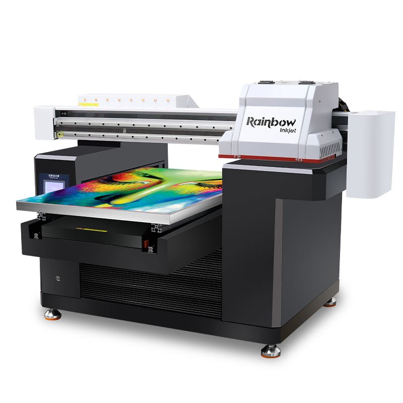 rainbow Nano7 a2 5070 uv flatbed printer phone case cards wood bottles present gift bag box printing machine uv inkjet printer