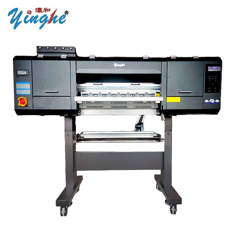 Yinghe High Quality A2 60cm DTF inkjet garment printing Machine two heads high speed xp600 i3200 clothes printer with shaker