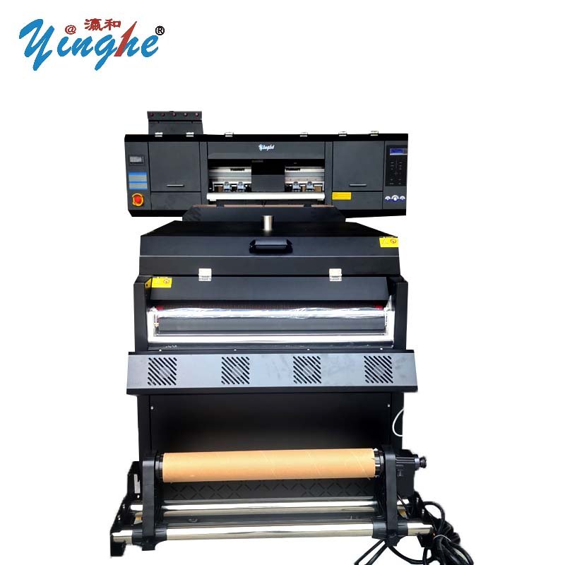 Yinghe High Quality A2 60cm DTF inkjet garment printing Machine two heads high speed xp600 i3200 clothes printer with shaker