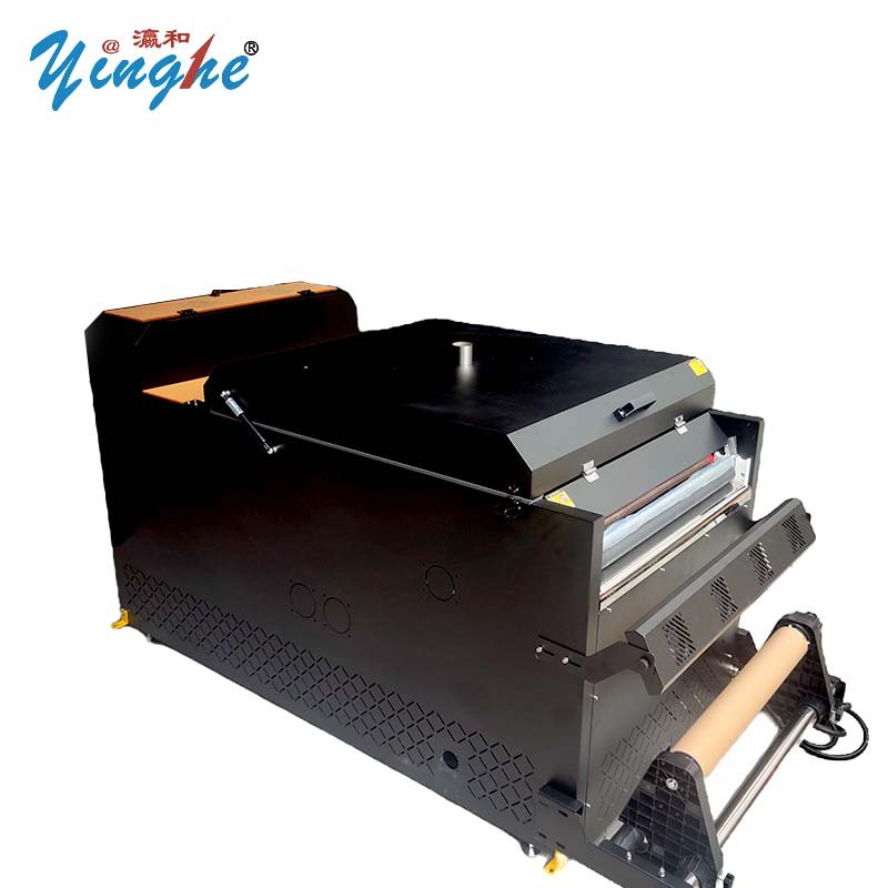Yinghe High Quality A2 60cm DTF inkjet garment printing Machine two heads high speed xp600 i3200 clothes printer with shaker