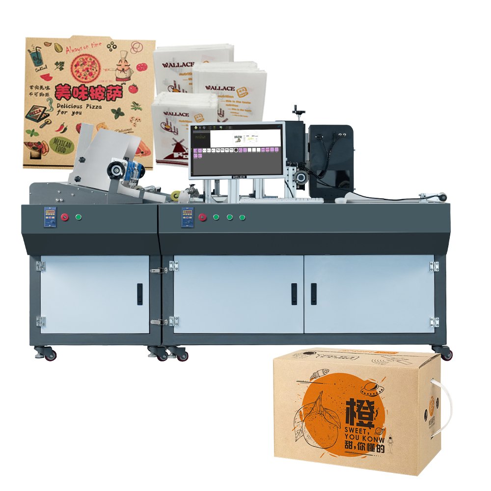 Foofon high quality single pass printer for paper bags single-pass package printer