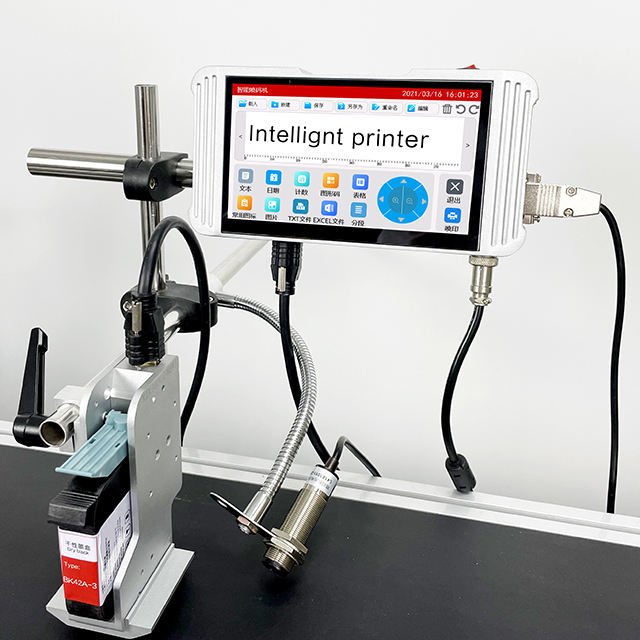 2024 newest 12.7mm 50mm Variable expire date QR code series number automatic online coding machine batch printing inkjet printer