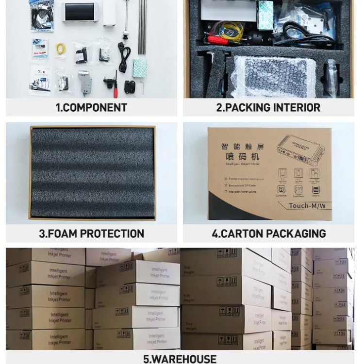 Online industrial barcode laser marking machine wood fabric metal plastic expiry date batch coding machine inkjet printer