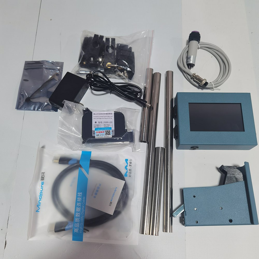 12.7mm Online Date Printing Machine Printer Solvent Ink Timing Machine Inkjet Printers USB Provided Inkjet Printers for Bag