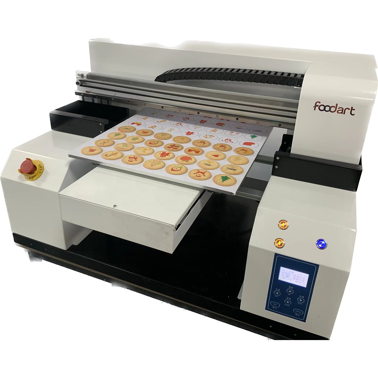 Food Safe Edible Ink Cake Printer Flatbed SY-P-A2 Macaon Chocolate Printing Machine
