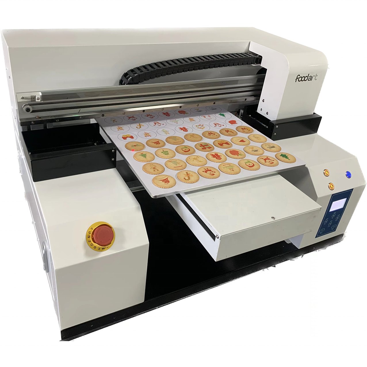 Food Safe Edible Ink Cake Printer Flatbed SY-P-A2 Macaon Chocolate Printing Machine