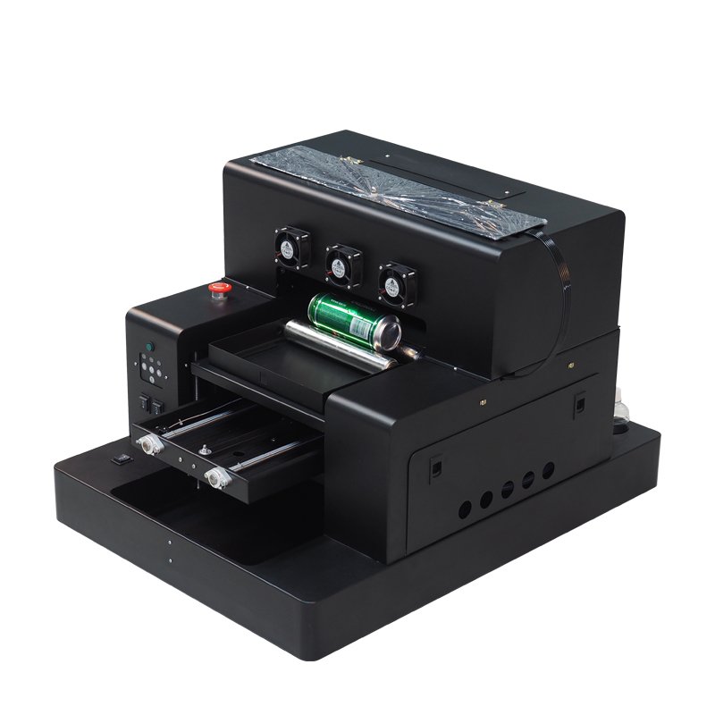 A4 UV Printer Varnish UV Flatbed Printer With L805/XP600 Printhead Machine for Printing Bottle Pen Phone Case